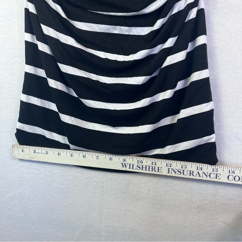 Kimi+kal Maternity black & white stripe dress - Picture 5 of 10